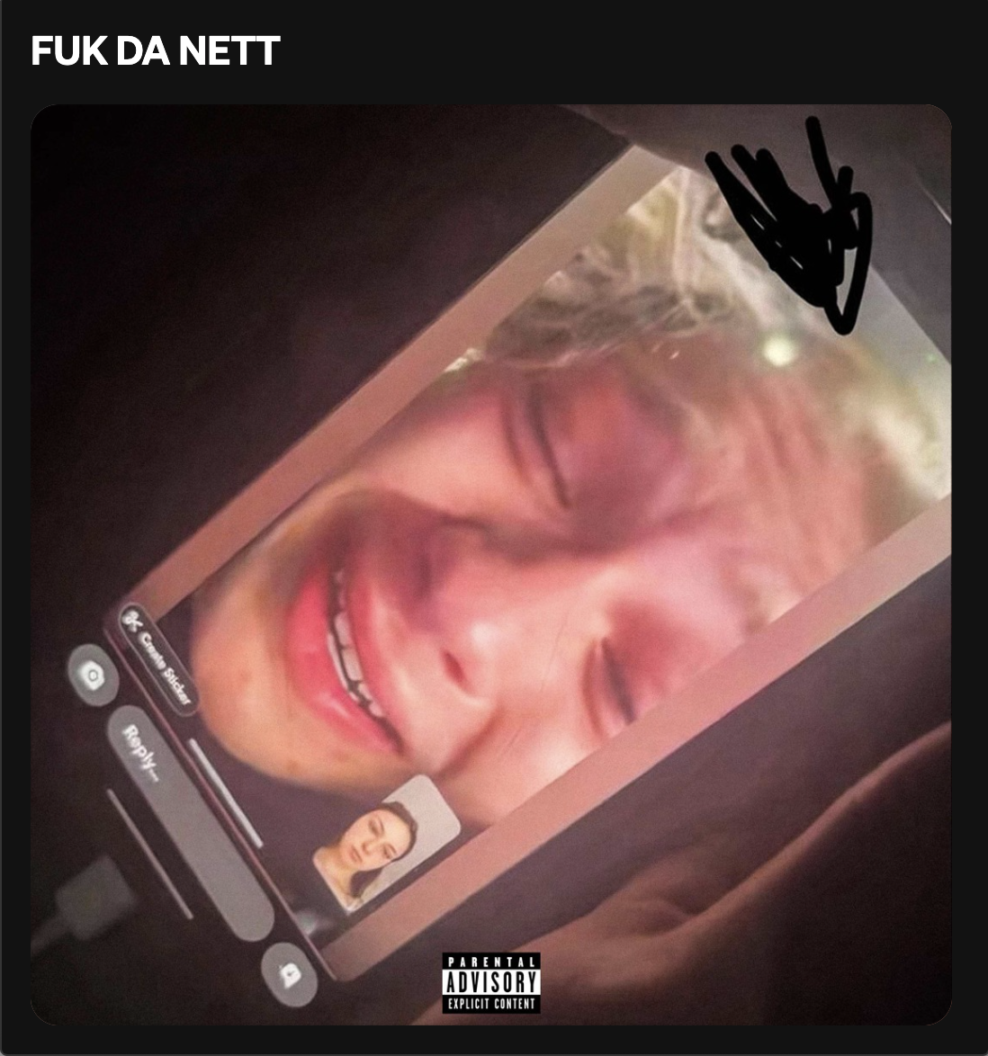 FUK DA NETT single cover art